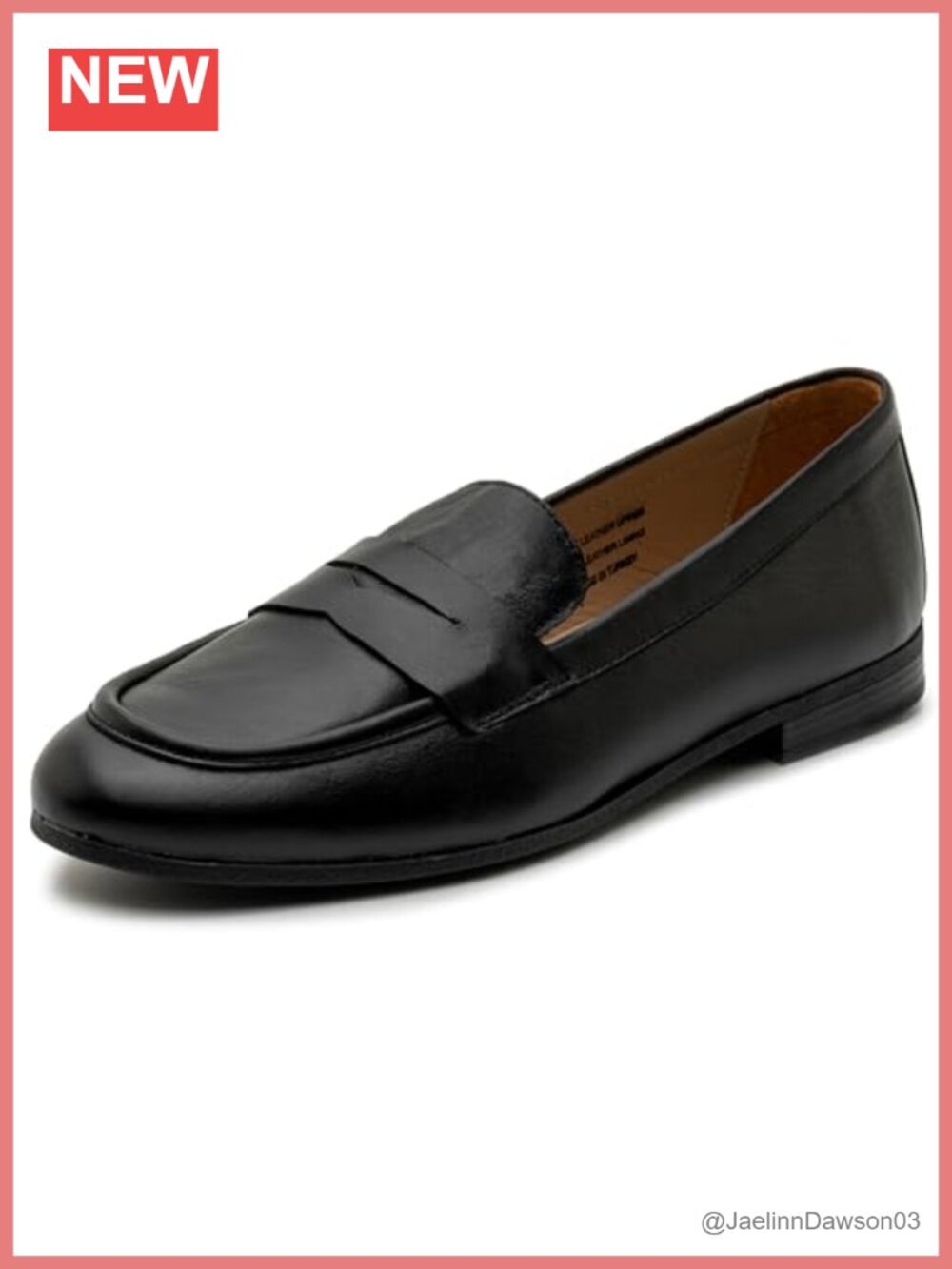 Women's Leather Penny Loafers Slip On Dressy Flats Comfortable Work Shoes